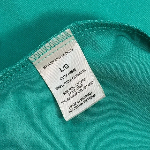 Have Oversized Blazer Open Front Dress Jacket Womens Size Large Teal Pockets - Picture 4 of 11